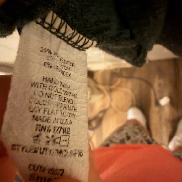 Altar'd State Green Long Sleeve Tee with Sequin Deer - Picture 4 of 4